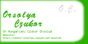 orsolya czukor business card